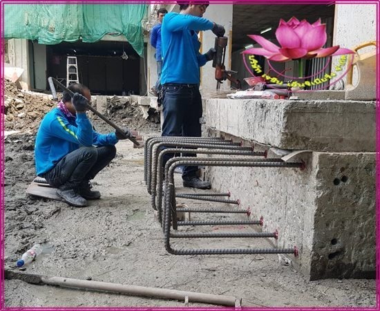 รับเหมางานเจาะเสียบเหล็ก